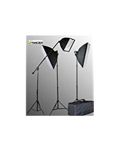 Fancierstudio 2800 Watt Lighting Kit with Boom Arm Hairlight Softbox Lighting Kit by Fancierstudio 9026S4