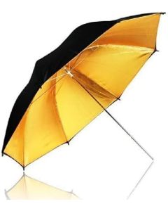 LimoStudio 33" Black & Gold Black/Gold Photo Studio Umbrella Photo Video Umbrella Reflector, AGG129-A