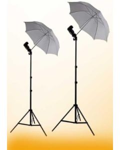 ePhoto 2 Umbrella Off Camera Flash Lighting Kit Photography Studio Off Camera Flash Lighting Kit Location Lighting Kit by ePhoto INC UB2W