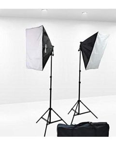 1600 Watt Softbox Lighting Kit Video Lighting Kit Two Softbox, 8 x 45watt Flourescent Bulb, 2 x lightstand by Fancierstudio 9004S