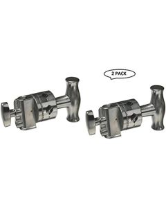 IMPACT Grip Head for Lights and Accessories - 2.5" Diameter (Chrome) 2 Pack