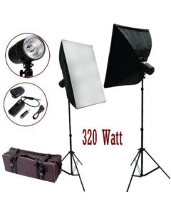 StudioFX 320 Watt Photo Studio MonoLight Strobe Flash Softbox Lighting Umbrella Kit