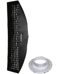 Godox 12"x47" / 30x120cm Strip Beehive Honeycomb Grid Softbox with Bowens Mount Speedring for Studio Flash Strobe Lighting