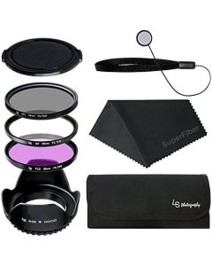 LS Photography 58mm Lens Filter Accessory Kit (8 Items), LGG2