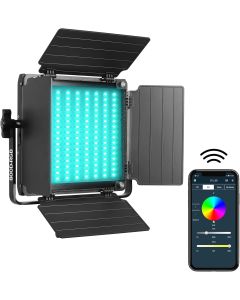 GVM RGB LED Video Light, 800D Photography Lighting with APP Control, Video Light for YouTube Outdoor Studio, Led Panel Video Light (Not Include Stand)
